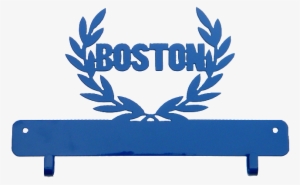 Boston Marathon Blue Race Bib Display Holder - 2018 Boston Marathon