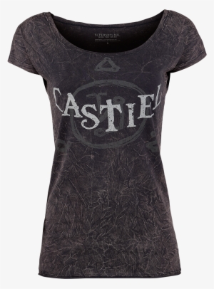 Null Castiel Dark Grey Red T Shirt 365093 Qtgkrgh - Tričko Castiel