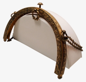 Antique Purse Frame Laurel Wreath Clasp - Laurel Wreath