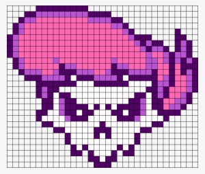 Ghost Mystery Skulls Full Lewis Perler Bead Pattern - Mystery Skulls Hama Beads