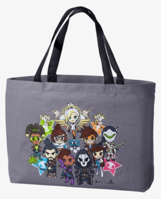 Tokidoki X Overwatch Grey Canvas Totebag - Grey Canvas Totebag Overwatch