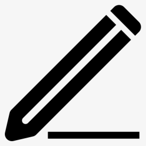 Pencil Tool Symbol In Diagonal Position For Interface - Stift Symbol