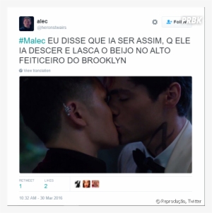 , Fãs Comemoram Primeiro Beijo De Magnus - Beijo Alec E Magnus
