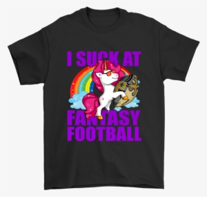 Nfl New Orleans Saints Unicorn I Suck At Fantasy Football - Woman's Place Is In Resistance T Shirt