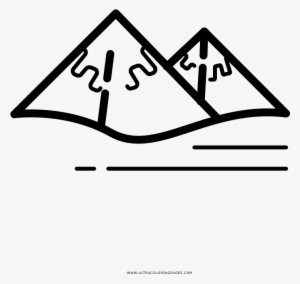 Snowy Mountains Coloring Page - Snowy Mountains