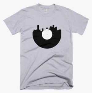 City Skyline Music Record Design T-shirt - Ross Geller T Shirt