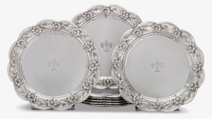 Chrysanthemum Sterling Silver Dinner Plates By Tiffany - Plate