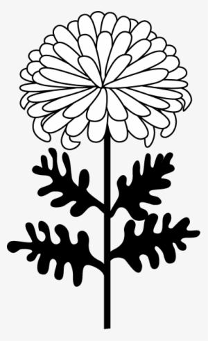 Chrysanthemum Clip Art - Mum Flower Clipart Black And White