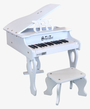 Schoenhut 30 Key Digital Baby Grand Piano White - Schoenhut Grand Piano White
