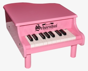 Schoenhut Mini Grand Piano 18-key Pink - Pink Grand Piano
