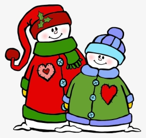 Whimsy Workshop Teaching - Two Snowman Clip Art