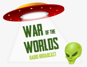 War Of The Worlds Radio Broadcast - Believe Alien Sticker (rectangle)
