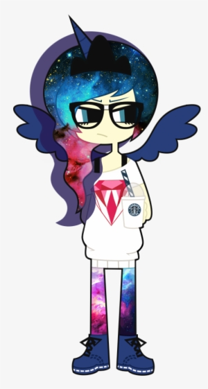 Mlp Fim Hipster Princess Luna By Nekozneko-d5ie00v - Mlp Hipster