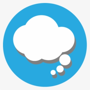 19 Thinkbigg Thoughtcloud V7 - Twitter Symbol In Circle