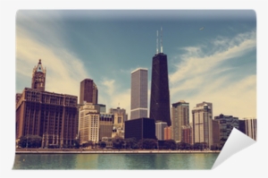 Chicago Skyline With Blue Clear Sky Wall Mural • Pixers® - Trulia
