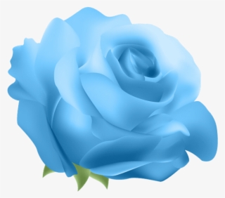 Deco Rose Blue Png Clip Art - Blue Rose Transparent Background