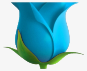 Emojisticker Emoji Blueemoji Blue Rose Flower Bluerose - Rose