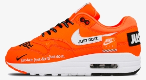 Air Max 1 Lux Just Do It W Total Orange / White / Black - Shoes Just Do It Air Max 1