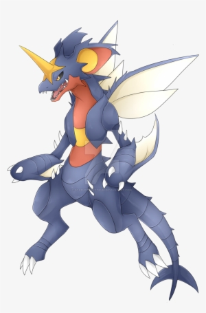 Lucario And Garchomp Fusion
