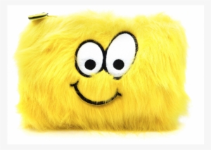 W7 Furry Emoji Cosmetics Bag Yellow - Cosmetics Bag (yellow)