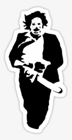 If Not, Sorry Sticker,375x360 - Texas Chainsaw Massacre Stencil