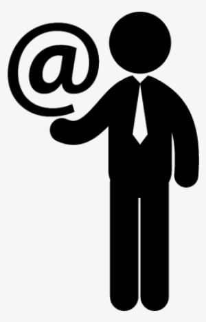 Businessman With Email Symbol Vector - Onedrive Sharing