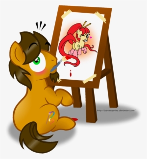 Aleximusprime, Easel, Oc, Plot, Ponified, Safe, Simple - Mlp Base Stalking