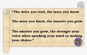 The More You Read - Quotes