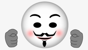 Anonymous Emoji Anonymous Mask, Emojis, Emoticon, Stickers, - Anonymous Emoji