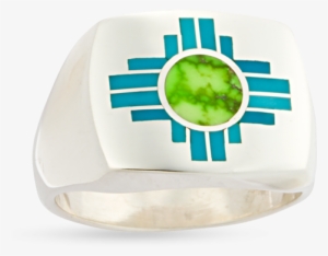 Sterling Silver Zia Signet Ring - Ring