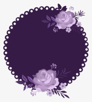 Ftestickers Watercolor Flowers Template Purple - Din Din Gourmet