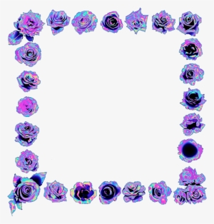 Frame Holo Holographic Purple Rose Roses Flowers Freeto - Picture Frame