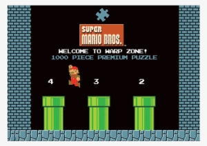 Welcome To Warp Zone Super Mario Puzzle