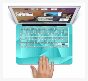The Blue Geometric Pattern Skin Set For The Apple Macbook