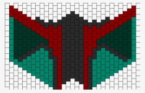 Boba Fett Mask Bead Pattern - Bear Kandi Mask Pattern