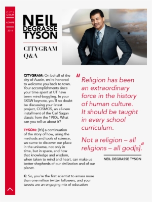 Next Issue - Astrophysicist And Space Advocate Neil Degrasse Tyson