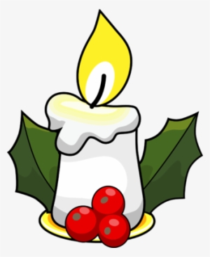 Christmas Holly Clipart To Print Out - Christmas Candle Clip Art
