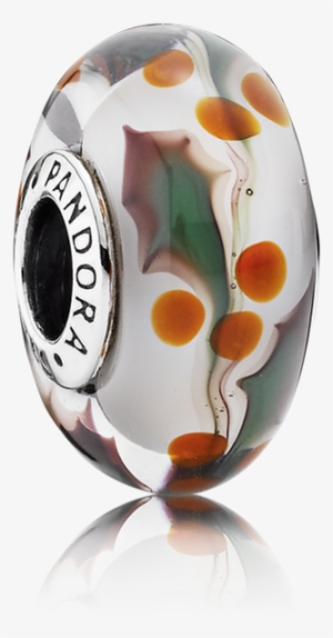 Christmas Holly - Pandora Christmas Holly Murano