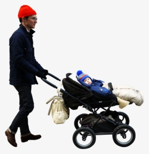 #254 - Person With Stroller Png
