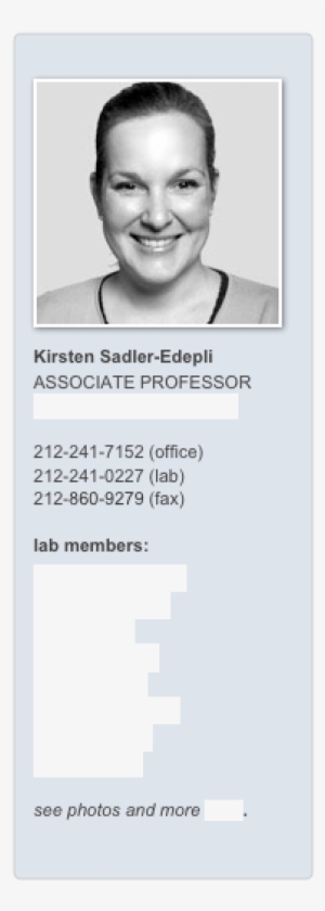 Kirsten Sadler Edepli Associate Professor Kirsten - Poster