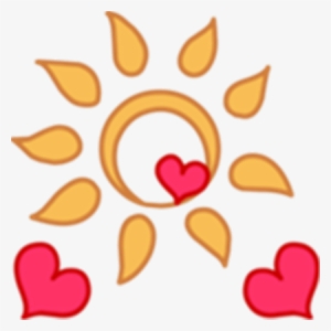 Yellow Sun And Three Red Hearts - Sun Heart Cutie Mark