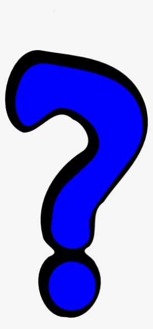 Blue Question Mark Svg Clip Arts 276 X 592 Px