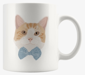 Dapper Tabby White & Orange Cat Mug