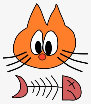 Cat With Fish Bone