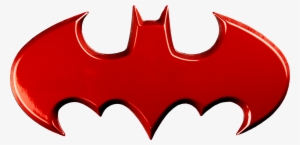 Batman Logo Red Chrome Premium Fan Emblem By Fan Emblems - Pink Batman Logo Png