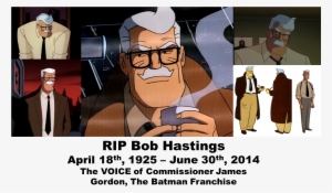 Who Will Light The Bat-signal Now Rest In Peace, Bob - Commissioner Gordon Animated
