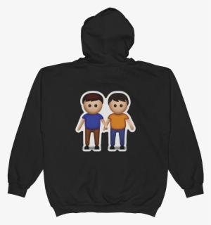 Emoji Zip Hoodie - Im Not Excited Hoodie