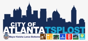 City Of Atlanta Tsplost - Buckhead Atlanta Skyline Black And White