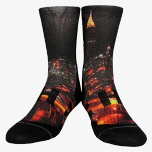 Atlanta Skyline - Night - Sock