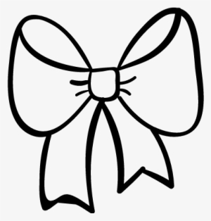 White Bow Clipart - Bow Drawing Png
